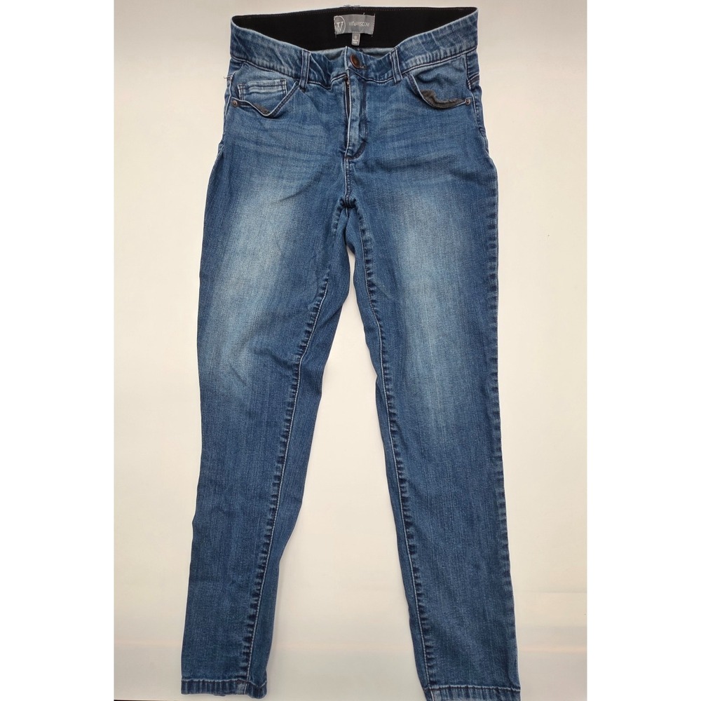 Wit & Wisdom Medium Wash Denim Jeans with Button Zip Closure and Pockets 10